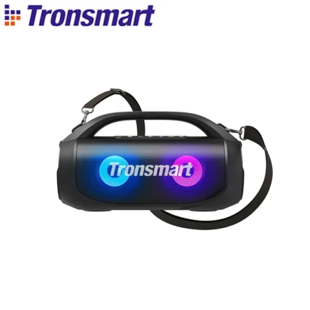 Tronsmart Bang SE Alto-falante portátil poderoso com bluetooth 5.3, punho portátil, playtime de 24 horas, para festa, acampamento